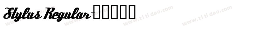 Stylus Regular字体转换